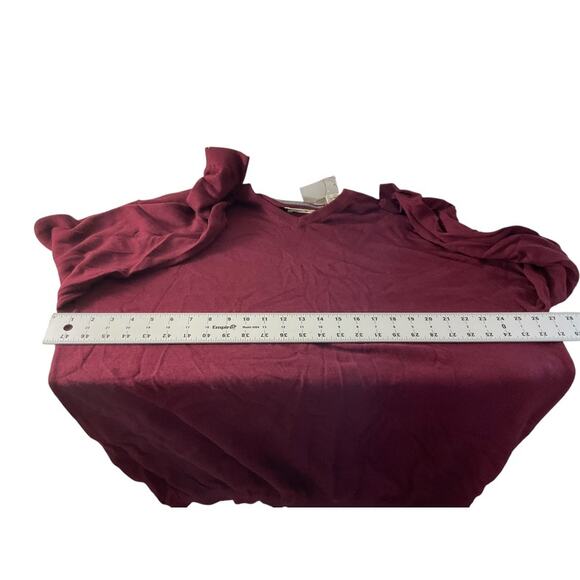 Weatherproof Maroon Mens XXL Sweater Pullover Vintage 1948 Cotton Cashmere New - Picture 4 of 7